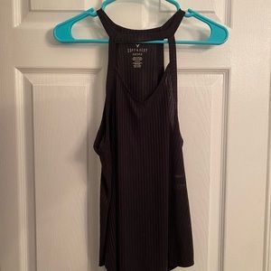 High Neck with Chest Cutout Tank Top